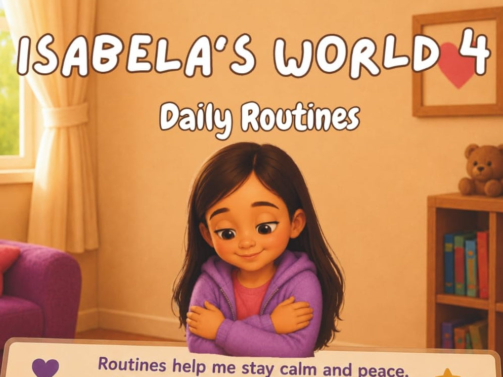 ISABELA'S WORLD 4: Daily Routines: Part 4 of the Isabela’s World series. This story follows Isabela, a beautiful autistic girl, as she explains the ... her feel safe and organized: DAILY ROUTINES